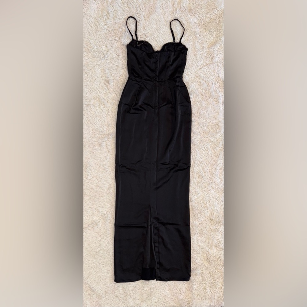 NWOT HOUSE OF CB Stefania Black Corset Maxi Dress sz L - Picture 5 of 9